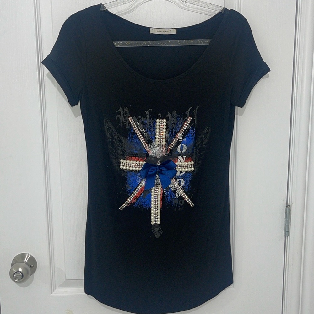 Northland Black Embellished T-shirt